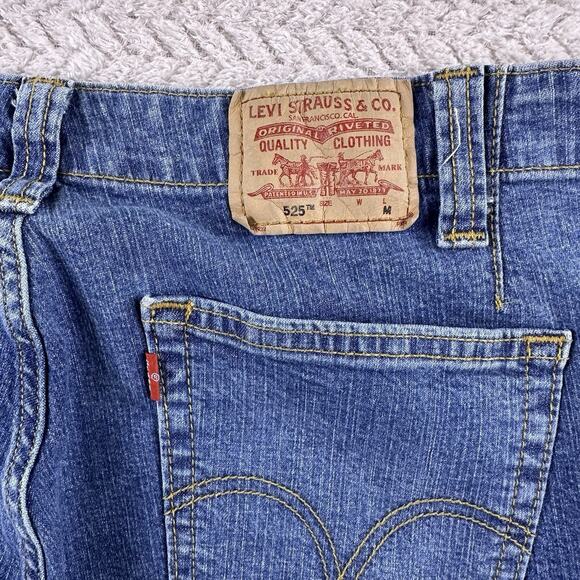VINTAGE Levi's 525 Denim Jeans Size 10 Womens Nouveau Low Bootcut Mid Rise Y2K - Picture 6 of 14